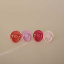 Frigg: Latex Pacifiers 4 Pack - Rosy Romance (0-6 months)