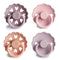 Frigg: Latex Pacifiers 4 Pack - Sunset Bliss (0-6 months)