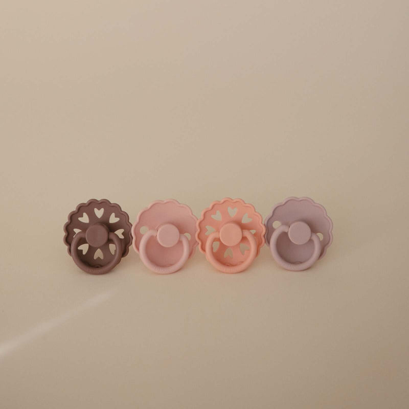 Frigg: Latex Pacifiers 4 Pack - Sunset Bliss (6-18 months)