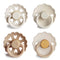 Frigg: Latex Pacifiers 4 Pack - Snowflake Dream (0-6 months)