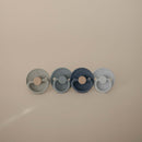 Frigg: Latex Pacifiers 4 Pack - Skyline Serenity (0-6 months)