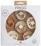 Frigg: Latex Pacifiers 6 Pack - Cinnamon Charm (0-6 months)