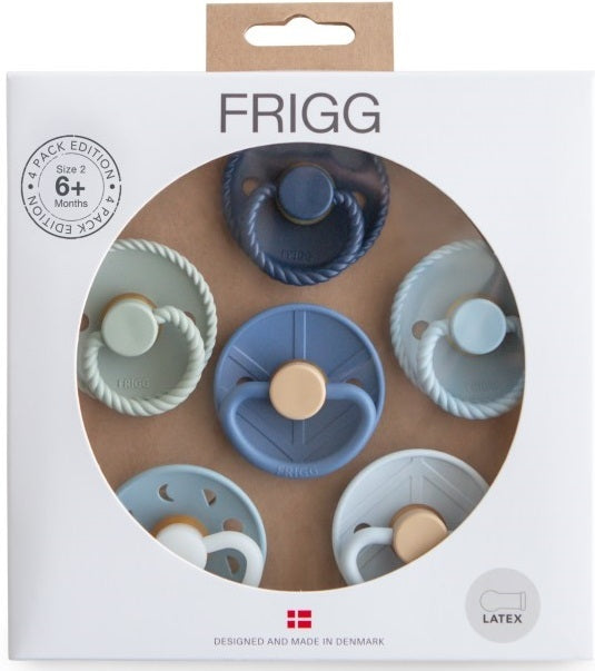 Frigg: Latex Pacifiers 6 Pack - Endless Sea (6-18 months)