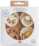 Frigg: Latex Pacifiers 4 Pack - Snowflake Dream (0-6 months)