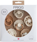 Frigg: Silicone Pacifiers 6 Pack - Cinnamon Charm (0-6 months)