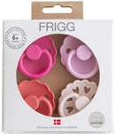 Frigg: Silicone Pacifiers 4 Pack - Rosy Romance (6-18 months)