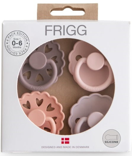 Frigg: Silicone Pacifiers 4 Pack - Sunset Bliss (0-6 months)