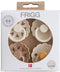 Frigg: Silicone Pacifiers 4 Pack - Snowflake Dream (0-6 months)