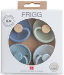 Frigg: Silicone Pacifiers 4 Pack - Skyline Serenity (0-6 months)