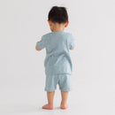 Woolbabe: Merino/Organic Cotton Summer Pyjamas - Tide Stars (1 Year)