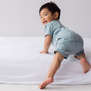 Woolbabe: Merino/Organic Cotton Summer Pyjamas - Tide Stars (1 Year)