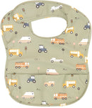 All4Ella: Recycled Pouch Bib - Trucks