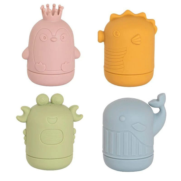 All4Ella: Squeezy Silicone Bath Toys - Sea Friends