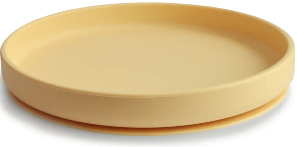 Mushie: Classic Silicone Suction Plate - Pale Daffodil