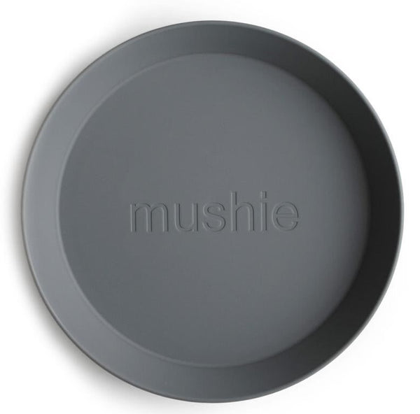 Mushie: Dinnerware Plate - Smoke (Set of 2)