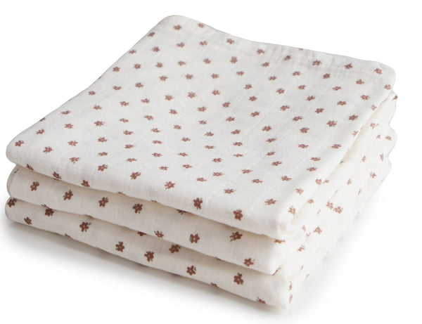 Mushie: Muslin Cloth 3 Pack - Bloom