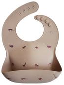 Mushie: Silicone Bib - Brown Safari