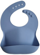 Mushie: Silicone Bib - Powder Blue