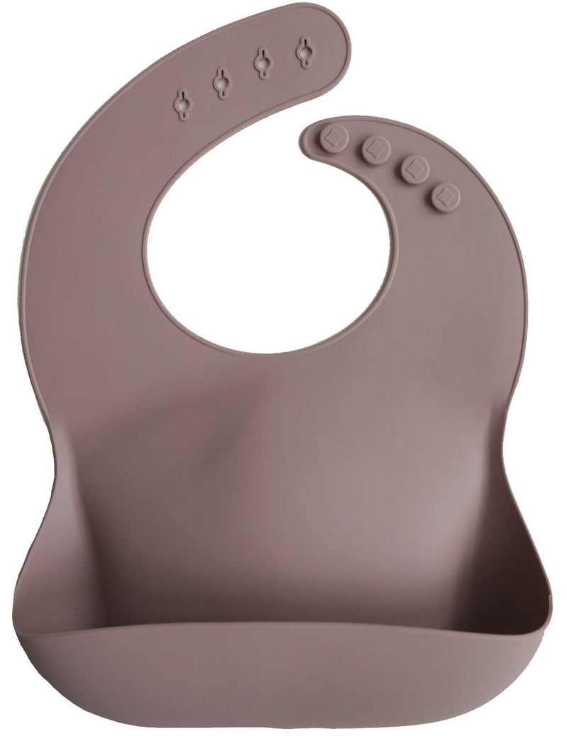 Mushie: Silicone Bib - Warm Taupe