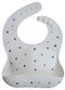 Mushie: Silicone Bib - White Letters