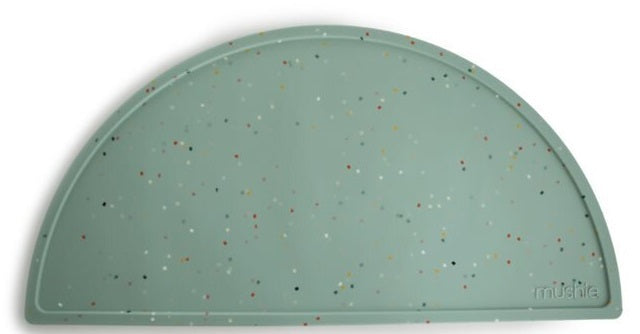 Mushie: Silicone Place Mat - Cambridge Blue Confetti