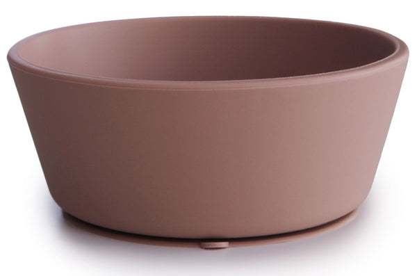 Mushie: Silicone Suction Bowl - Cloudy Mauve