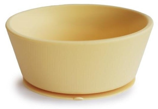 Mushie: Silicone Suction Bowl - Pale Daffodil