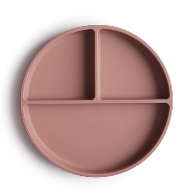 Mushie: Silicone Suction Plate - Cloudy Mauve