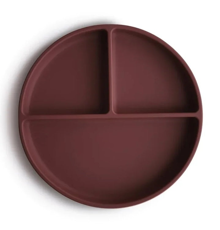 Mushie: Silicone Suction Plate - Woodchuck