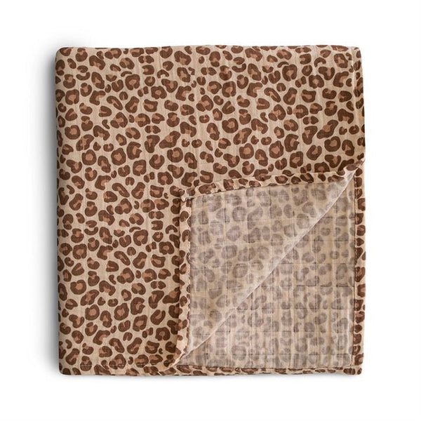 Mushie: Swaddle - Leopard