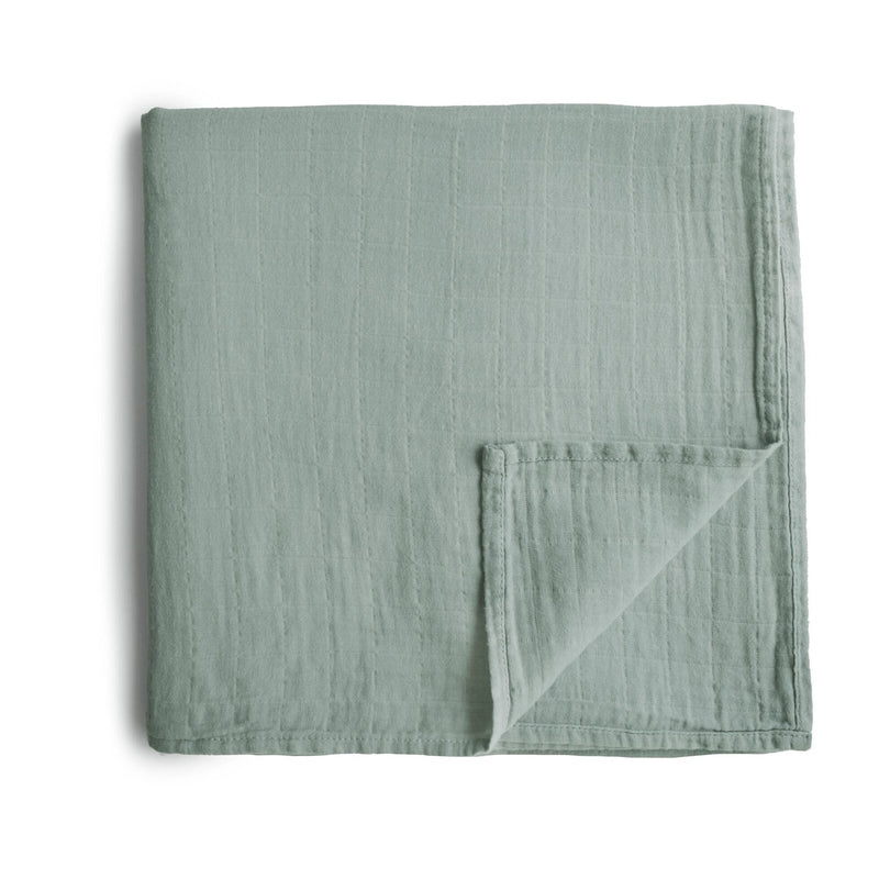 Mushie: Swaddle - Roman Green