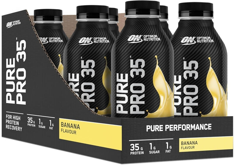 Optimum Nutrition Pure Pro Protein Ready to Drink - Banana (355ml) x 6