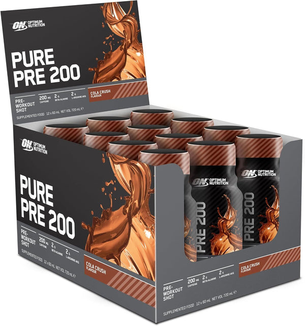 Optimum Nutrition Pre 200 Pre-Workout Shot - Cola Crush (60ml) x 12