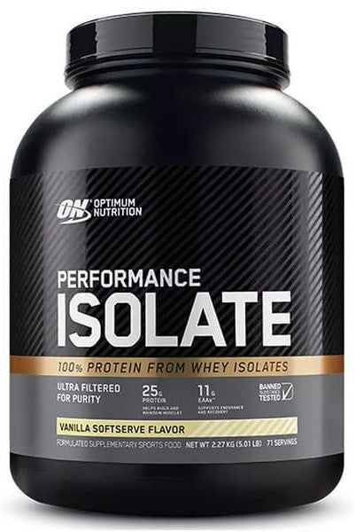 Optimum Nutrition Performance Isolate - Gluten Free - Vanilla Softserve - 2.27kg / 67 Servings