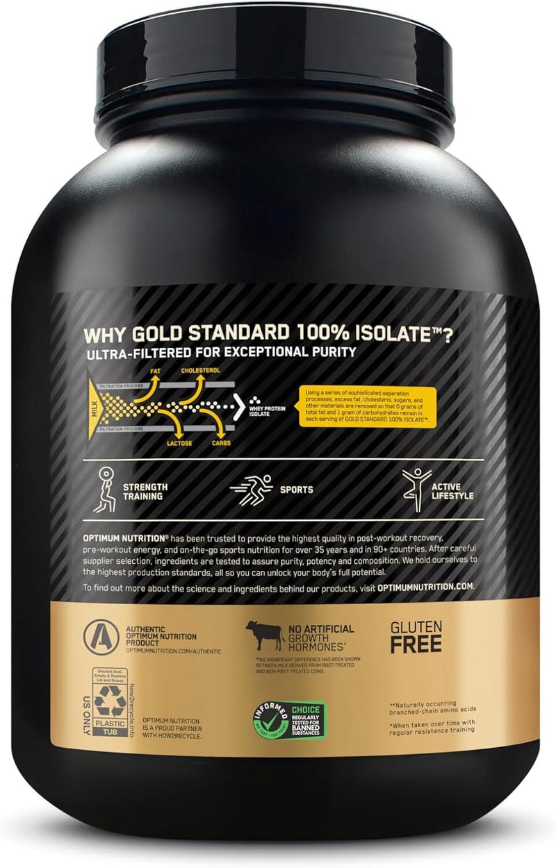 Optimum Nutrition Gold Standard 100% Isolate Protein - Vanilla - 1.32kg / 44 Servings