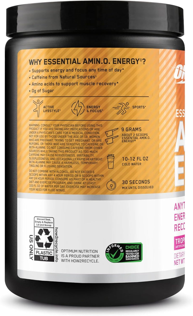 Optimum Nutrition Essential Amino Energy - Tropical Sunrise - 270g / 30 Servings