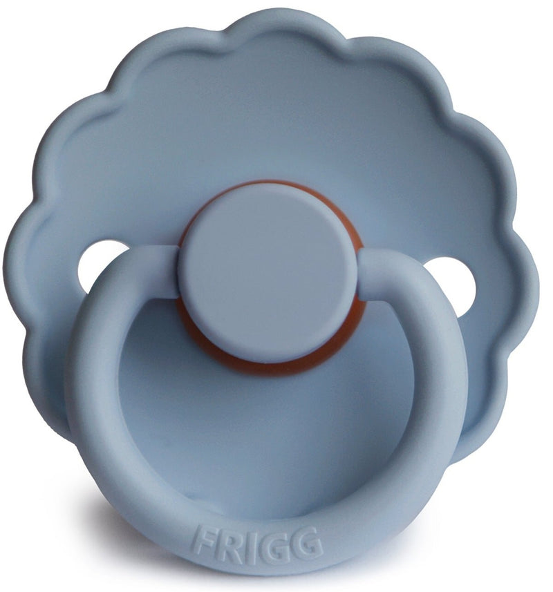 Frigg: Daisy Latex Pacifier 2 Pack - Glacier Blue (6-18 months)