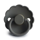 Frigg: Daisy Latex Pacifier 2 Pack - Graphite (0-6 months)