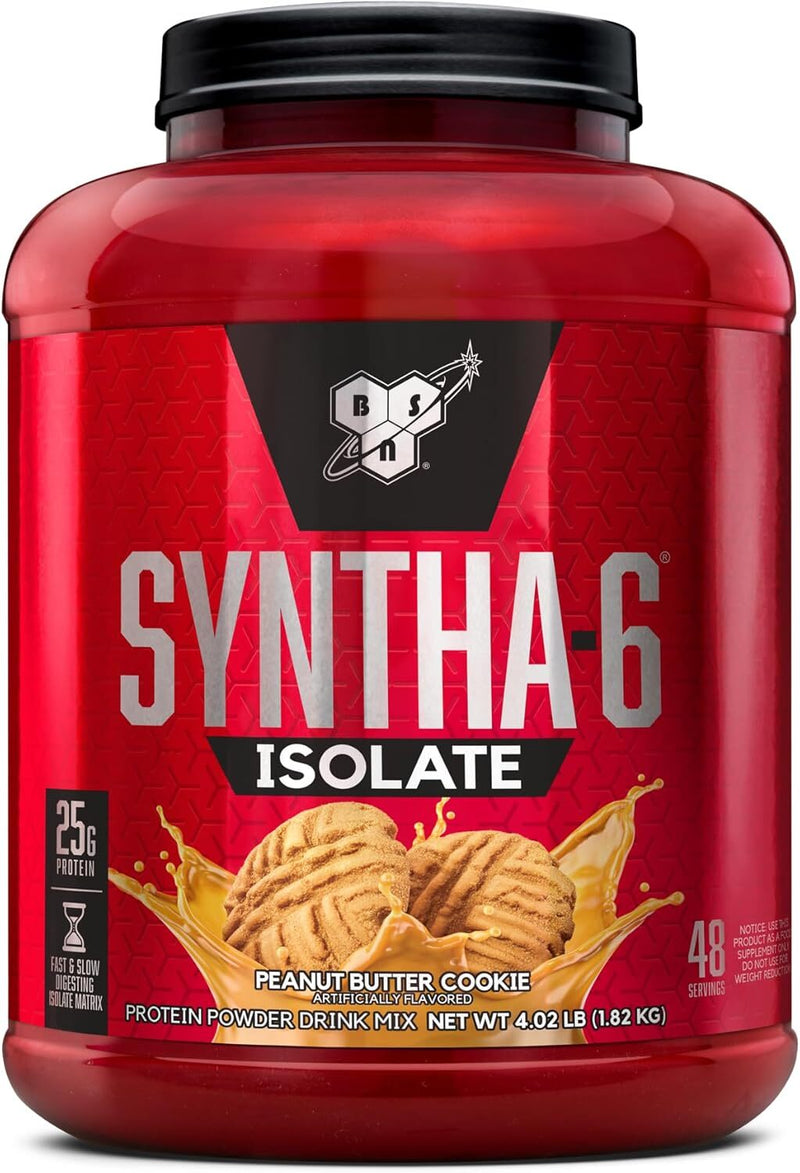 BSN Syntha 6 Isolate Protein Powder - Peanut Butter Cookies - 1.8kg / 48 Servings