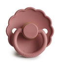 Frigg: Daisy Latex Pacifier 2 Pack - Powder Blush (0-6 months)