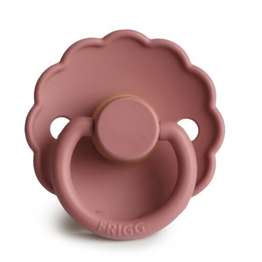 Frigg: Daisy Latex Pacifier 2 Pack - Powder Blush (6-18 months)