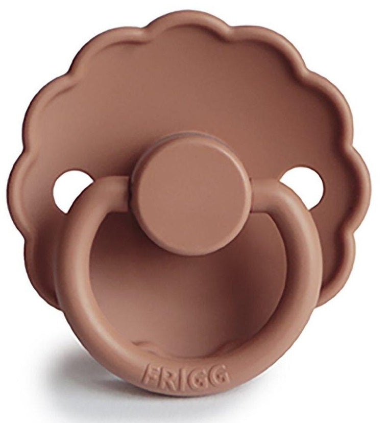 Frigg: Daisy Latex Pacifier 2 Pack - Rose Gold (0-6 months)