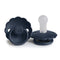 Frigg: Daisy Silicone Pacifier 2 Pack - Dark Navy (0-6 months)