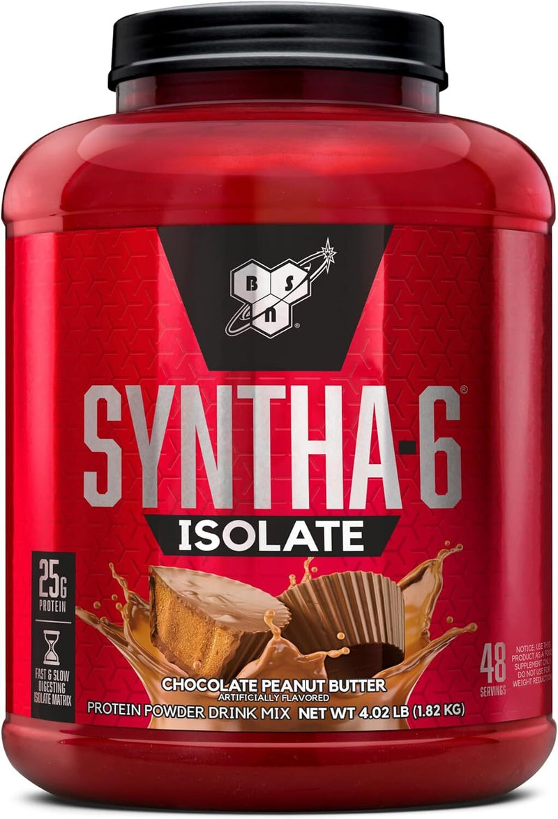 BSN Syntha 6 Isolate Protein Powder - Chocolate Peanut Butter - 1.8kg / 48 Servings