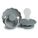 Frigg: Daisy Silicone Pacifier 2 Pack - French Gray (0-6 months)