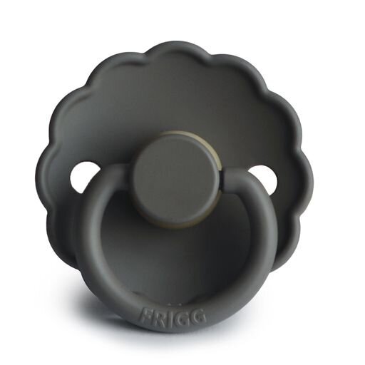 Frigg: Daisy Silicone Pacifier 2 Pack - Graphite (6-18 months)