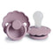 Frigg: Daisy Silicone Pacifier 2 Pack - Heather (0-6 months)