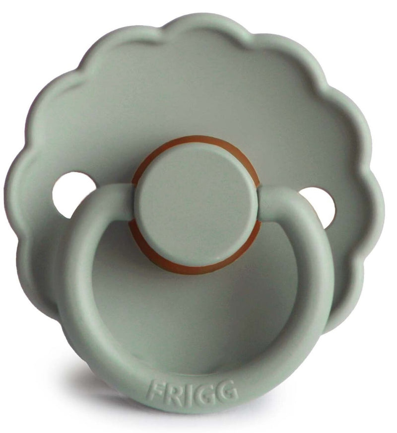 Frigg: Daisy Silicone Pacifier 2 Pack - Sage (0-6 months)