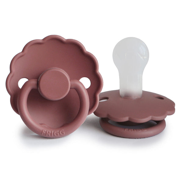 Frigg: Daisy Silicone Pacifier 2 Pack - Woodchuck (0-6 months)