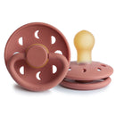 Frigg: Moon Phase Latex Pacifier 2 Pack - Powder Blush (0-6 months)